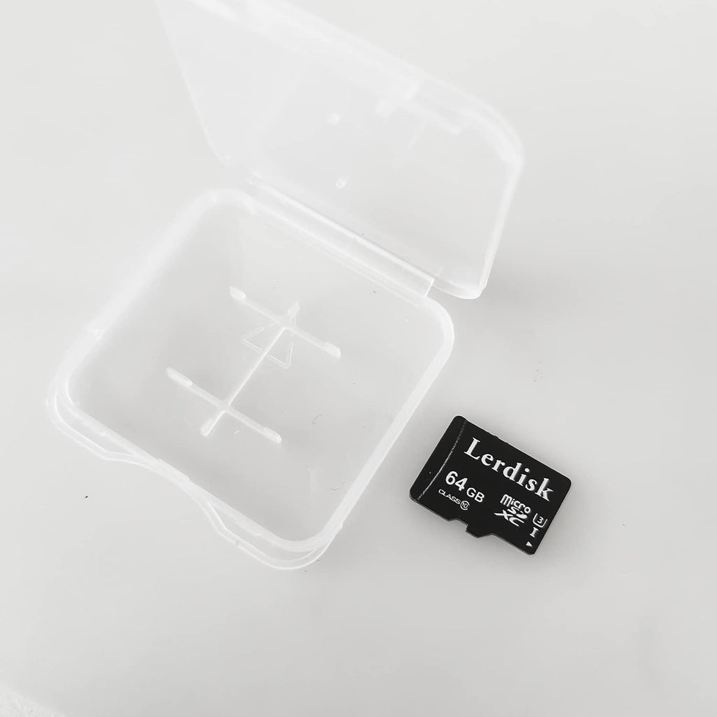 Factory Wholesale 64GB Micro SD Card 10-Pack, U3 A1 V30 Class 10, 80+MB/s Read for 4K Camera, Game Console, Drone,CCTV -with SD Adapter(10x64GB)