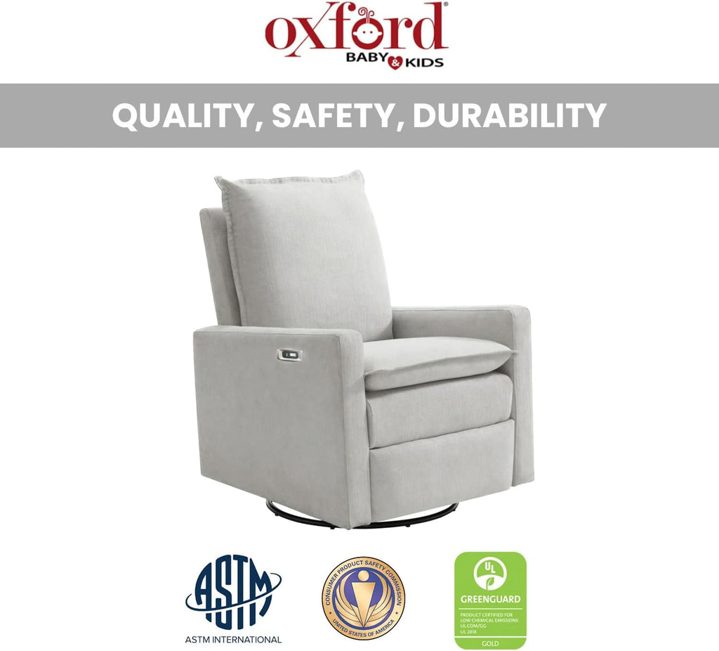 Oxford Baby Uptown Power Recliner/Glider, Sand