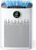 Air Purifiers for Home Large Room, Cover Up to 2400 Ft² with True HEPA Filter, Smart Mode, PM2.5 Air Quality Display, 22dB Sleep Mode, Aromatherapy with 2X-Purification & 360°Air Outlet, HAP603