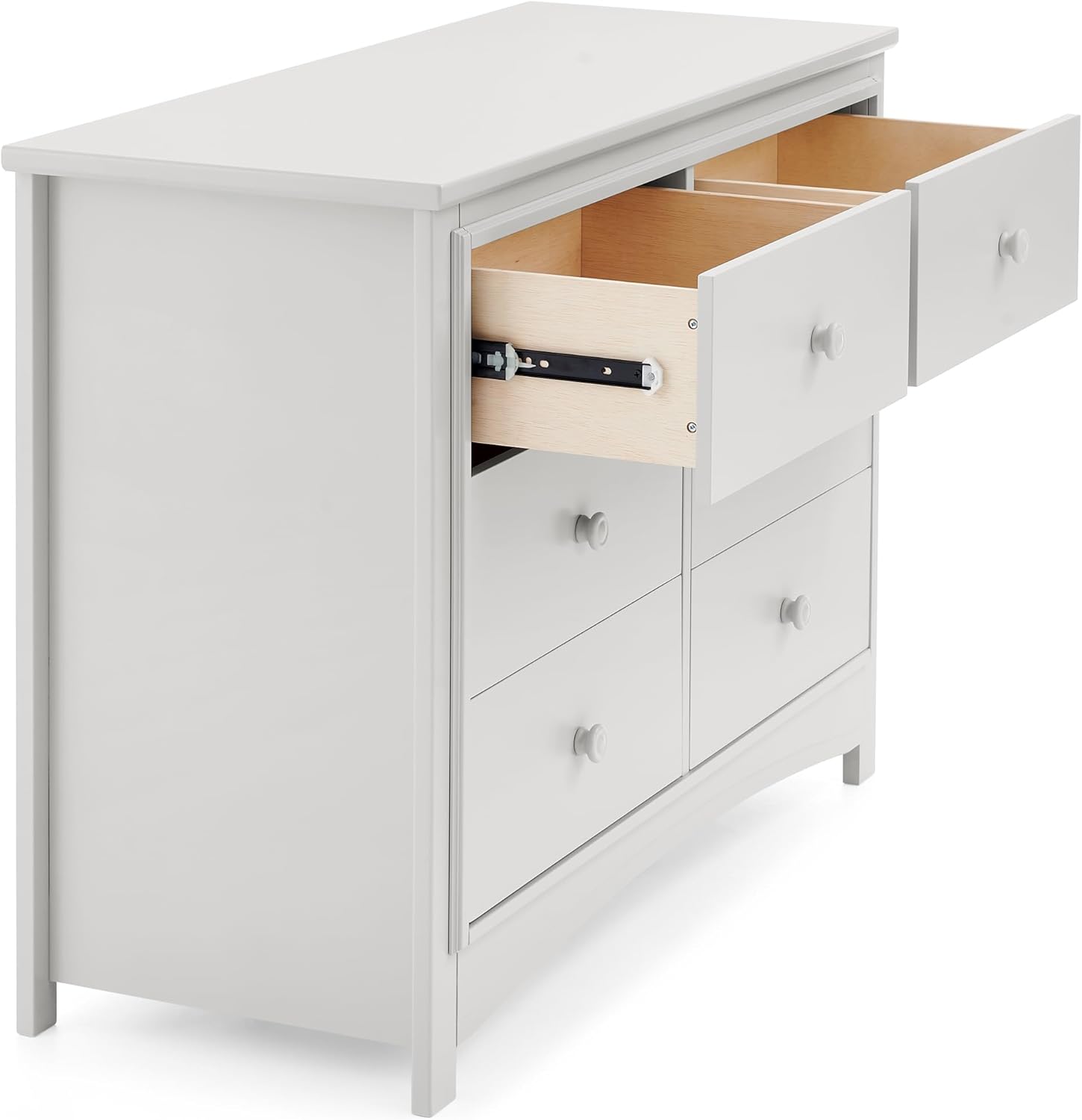 Delta Children Perry 6 Drawer Dresser - Greenguard Gold Certified, Moonstruck Grey