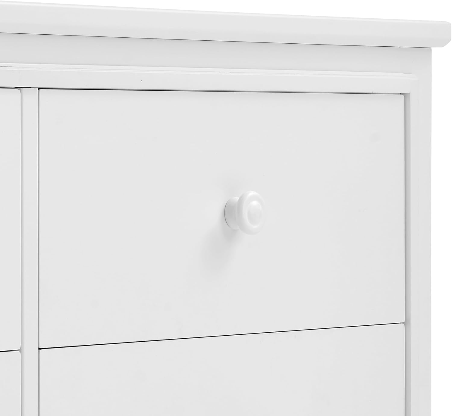 Delta Children Perry 6 Drawer Dresser - Greenguard Gold Certified, Bianca White