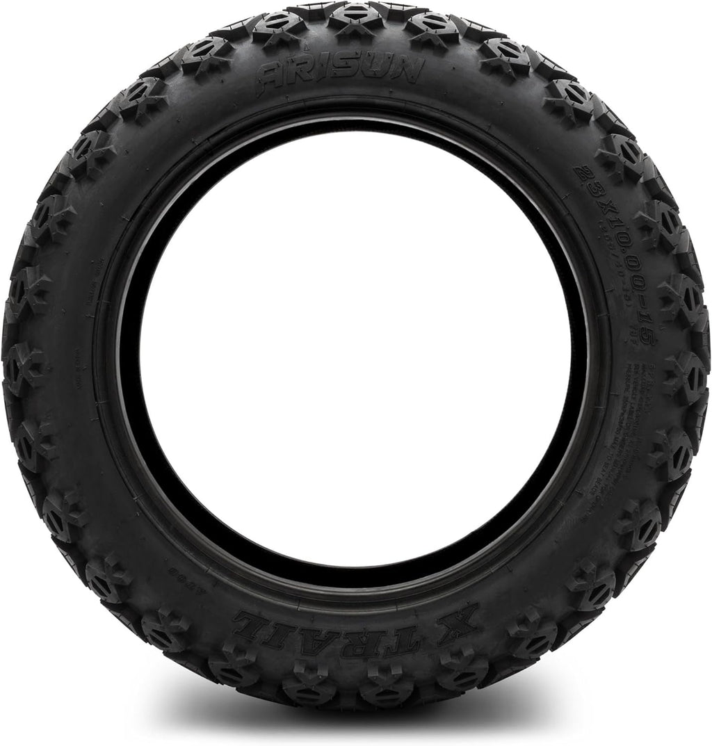 Arisun X-Trail 23x10-15 DOT Golf Cart Tire All-Terrain (6-Ply) - Set of Two