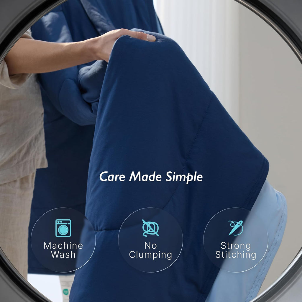 Breescape Cooling King Comforter - BlendTek Q-Max>0.5 Tech, Breathable Blanket for Hot Sleepers & Night Sweats Relief, Reversible Quilt, Premium Lightweight Summer Bedding, 106x90 Inches