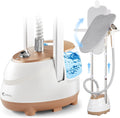 HAPAIS Steamer for Clothes,1800W Standing Garment Steamer 30s Fast Heat,90° Rotating Ironing Board,2L Tank for All Fabrics like Silk,Heavy Duty Double Pole Professional Clothes Steamer for Family