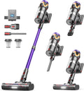 Cordless Vacuum Cleaner 55Kpa/650W/70Mins,1.8L Self Standing Stick Vacuum,Upgraded Vacuum Cordless with Hurricane Mode,Touch Screen,Anti-Tangle Wireless Vacuum,Vacuum Cleaners for Home/Pet Hair/Carpet