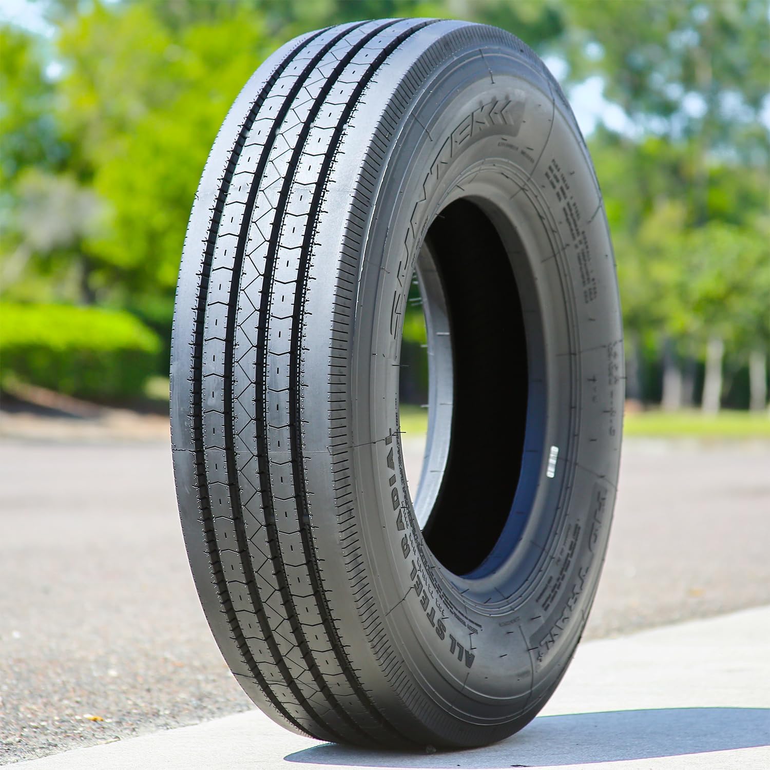 Set of 4 (FOUR) Suntek HD Trail + All Steel Heavy Duty Premium Trailer Radial Tires-ST225/75R15 225/75/15 225/75-15 123/119M Load Range G LRG 14-Ply BSW Black Side Wall