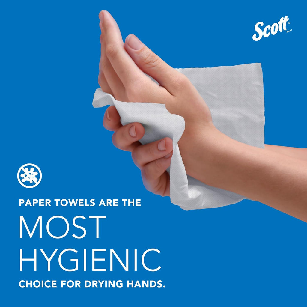 Scott Professional Essential Universal High-Capacity Hard Roll Paper Towels, Bulk (01000), Hardwound 1.5" Core, Absorbency Pockets, White (12 Rolls at 1,000' Each, 12,000'/Case)