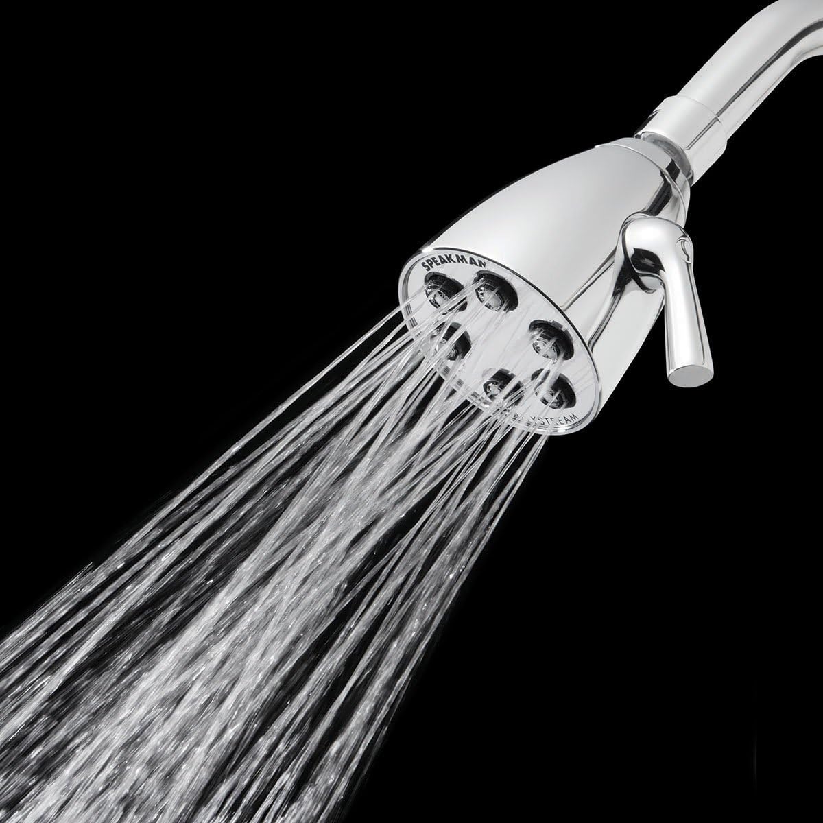 Speakman S-2252 Signature Icon Anystream Adjustable High Pressure Shower Head-2.5 GPM Solid Brass Replacement Bathroom Showerhead, Polished Chrome Finish
