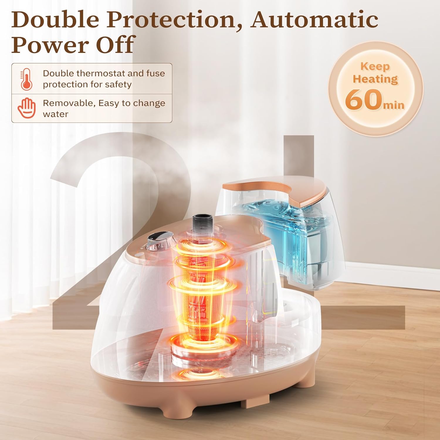 HAPAIS Steamer for Clothes,1800W Standing Garment Steamer 30s Heat-up with Adjustable Stable Double Rod,2-in-1 Flat & Hanging Ironing,Clothes Steamer with 10 Fabric Steam Modes