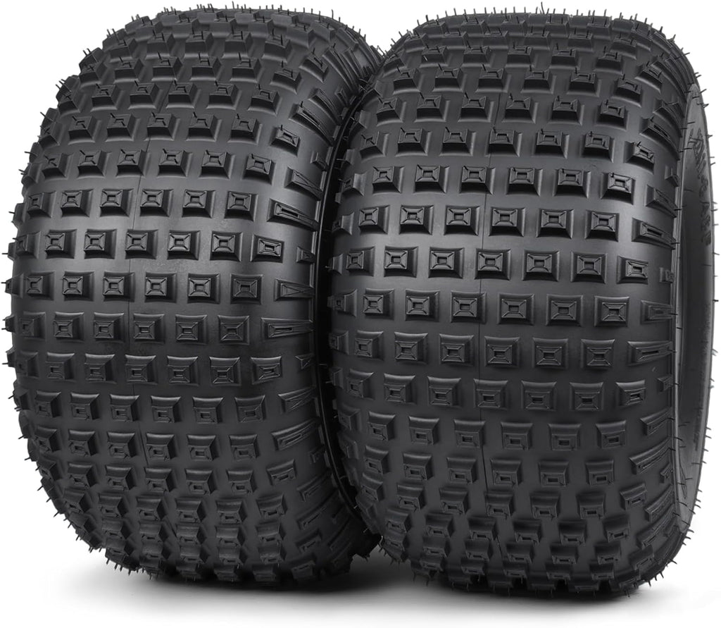 TRIPOWER 22x11x8 ATV UTV Tires 22x11-8 All-Terrain Knobby Golf Cart Tires for Trail Sand Mud Off-Road Tire, 6-Ply Tubeless, Pair of 2