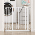 Regalo Safety 29-38.5" Baby Gate for Doorways & Bottom of Stairs, Pressure Mounted Baby Gate with Door for Babies, Toddlers & Pets, Tested & Safe for 30 Years, American Designed, American Owned, White