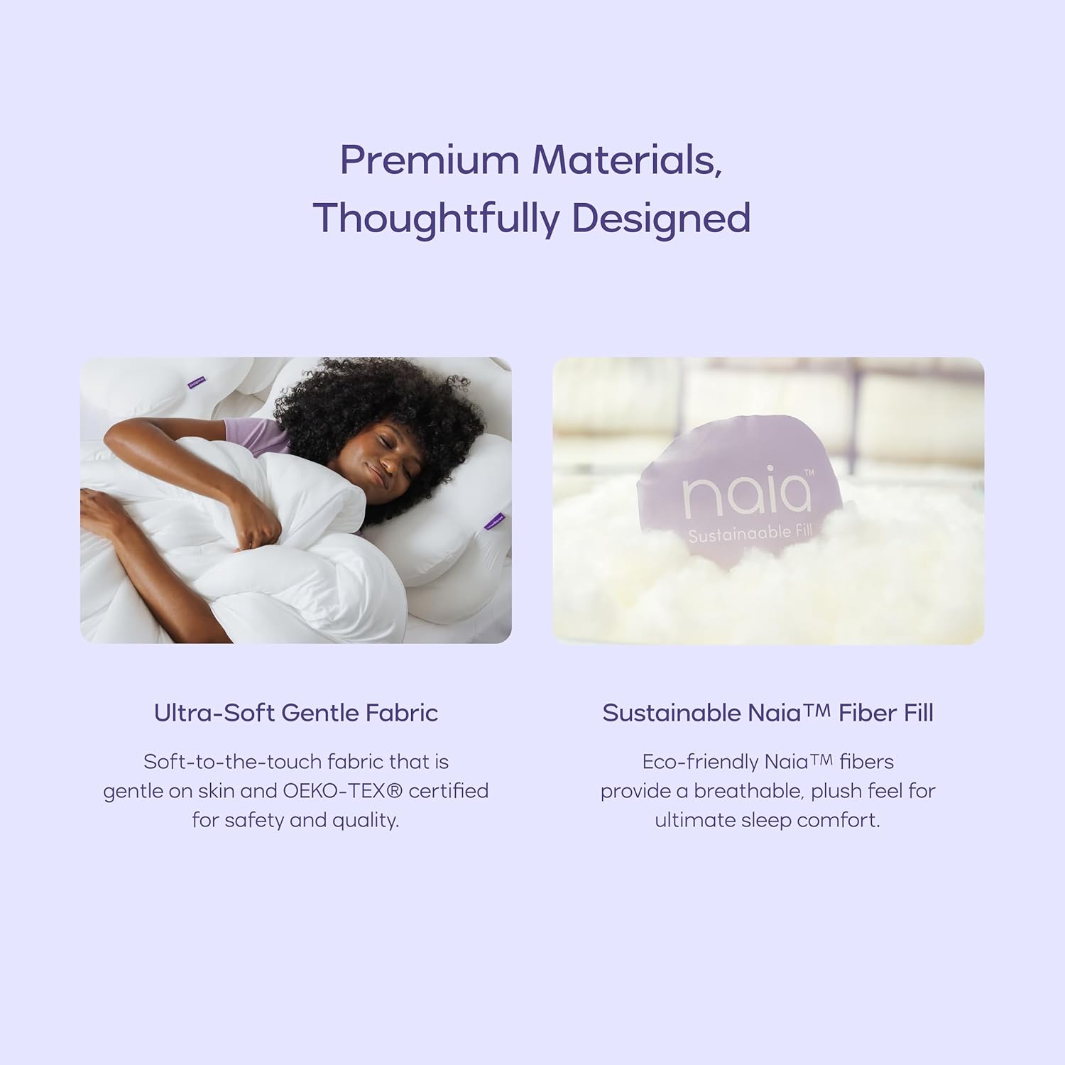 Mellow Marshmellow Comforter King/Cal King - Extra Fluffy Double-Stuffed Down Alternative Duvet Insert, All-Season Temperature-Balancing, Oeko-TEX Class I Fabric, Box-Stitch, Machine Washable