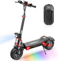 iScooter Electric Scooter, 28/38 MPH Top Speed E Scooter & 40/43/50 Miles Long Range, 10/11/12" Offroad Pneumatic Tire Scooter for Adults with Turn Signals, Double Braking Systems, APP and Storage Bag
