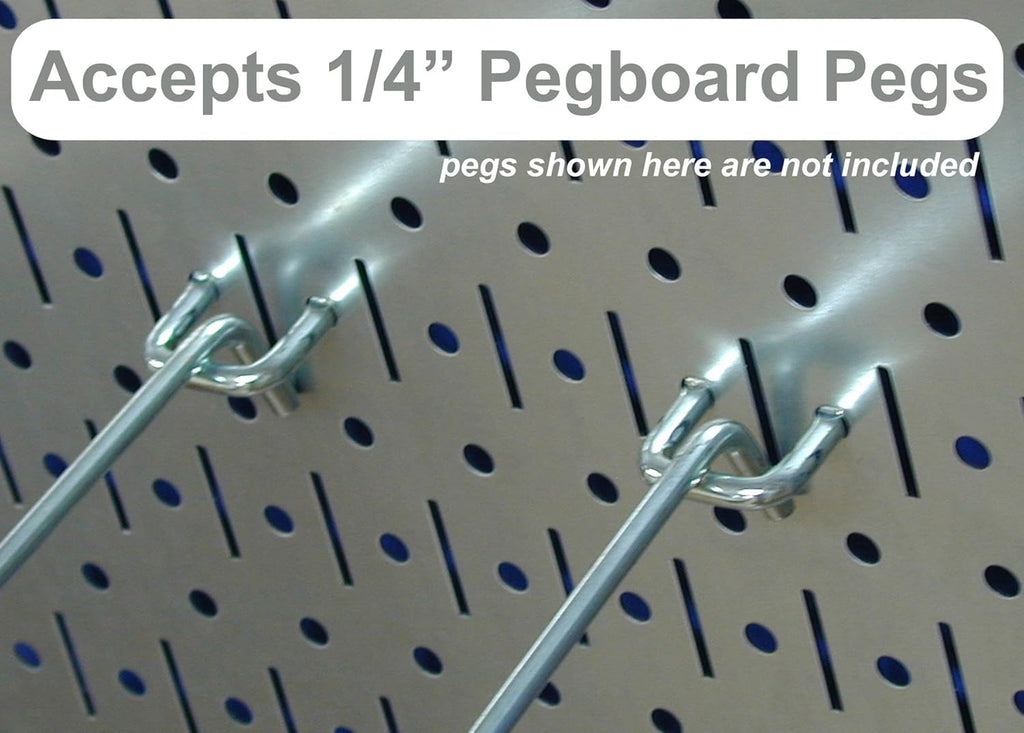 Wall Control Pegboard Organizer 4 ft. Metal Pegboard Standard Tool Storage Kit with Black Toolboard and Blue Accessories