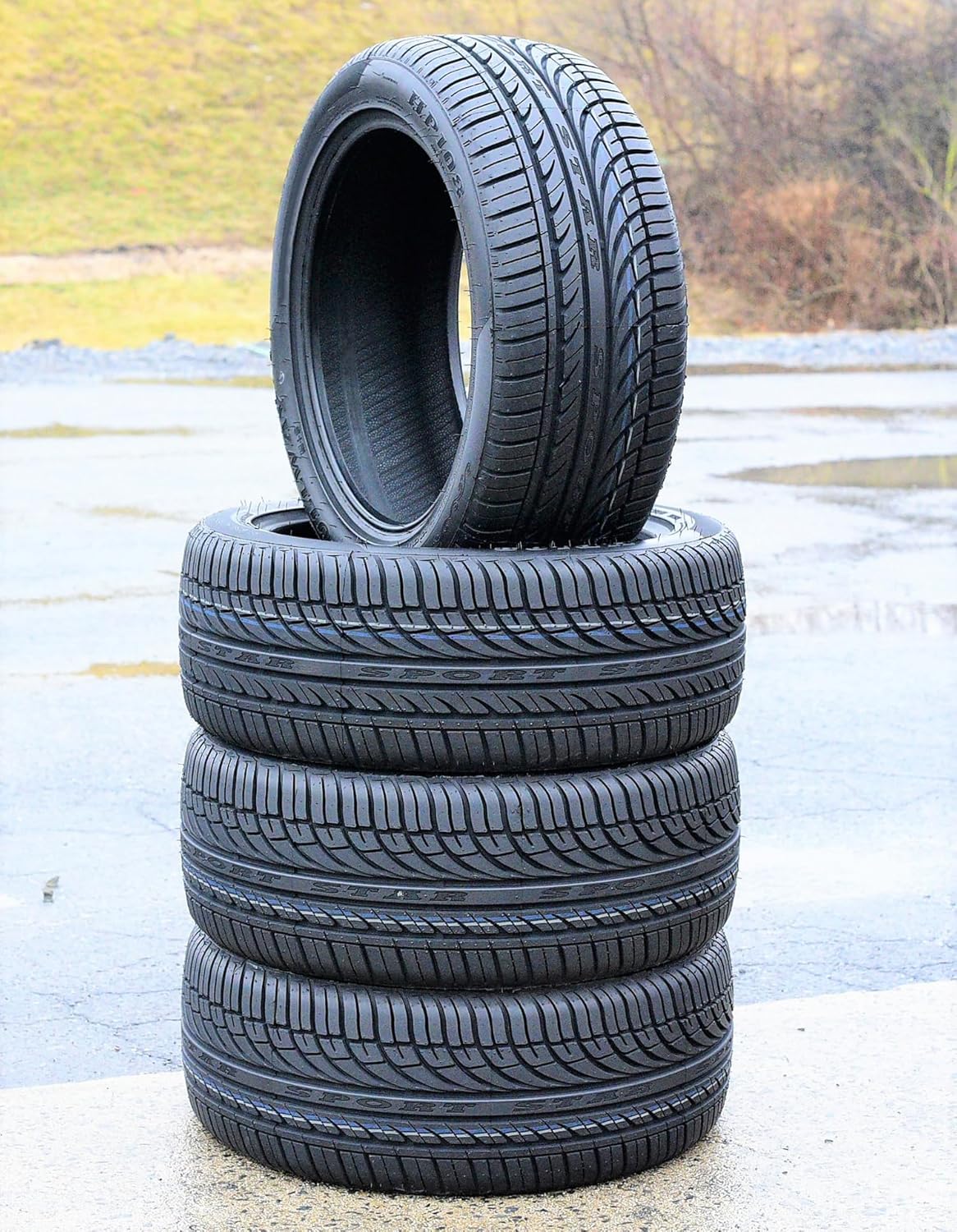 Set of 4 (FOUR) Fullway HP108 All-Season Truck/SUV High Performance Radial Tires-225/55R17 225/55ZR17 225/55/17 225/55-17 101W Load Range XL 4-Ply BSW Black Side Wall UTQG 380AA