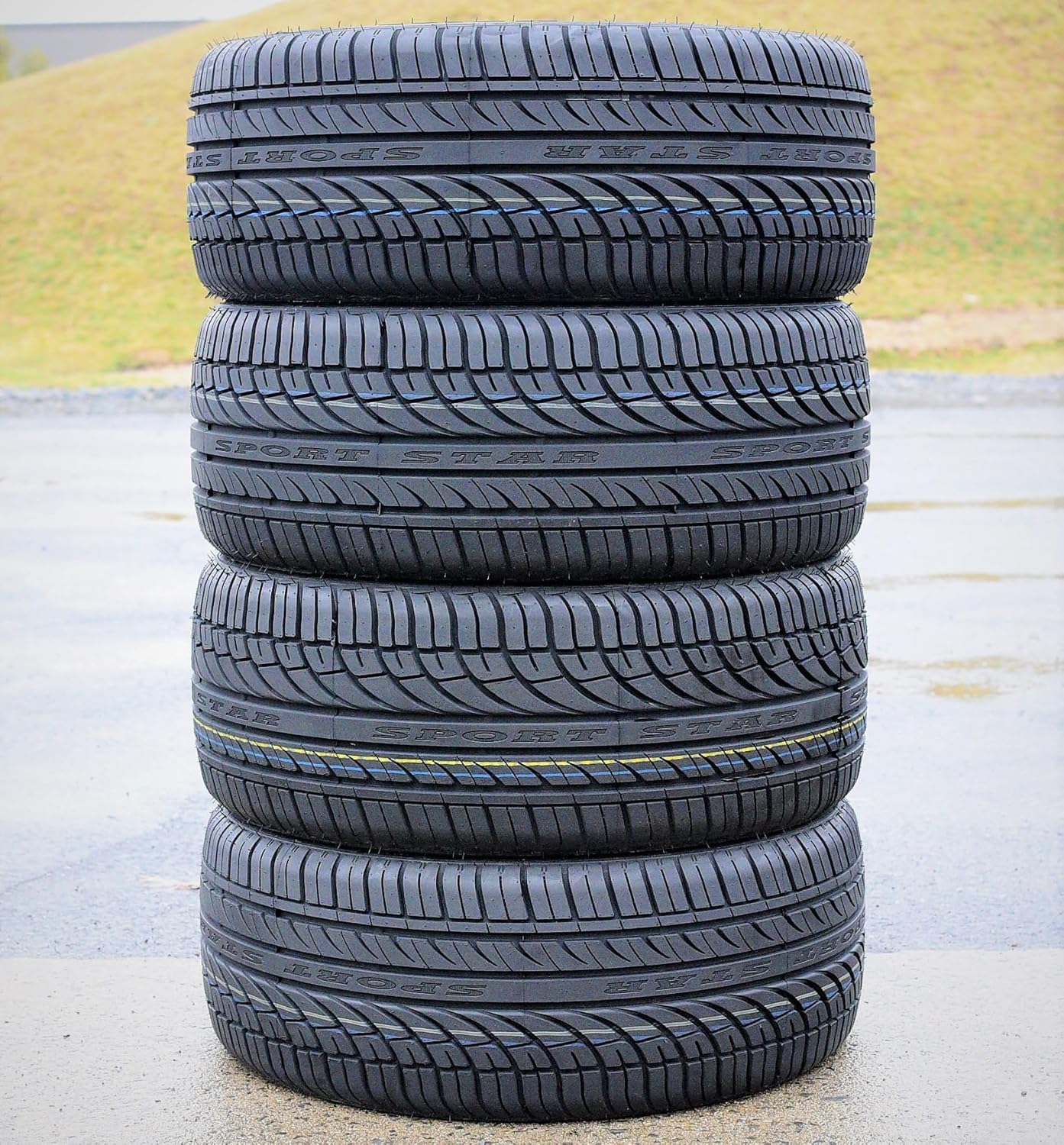Set of 4 (FOUR) Fullway HP108 All-Season Truck/SUV High Performance Radial Tires-245/45R20 245/45ZR20 245/45/20 245/45-20 103W Load Range XL 4-Ply BSW Black Side Wall UTQG 380AA