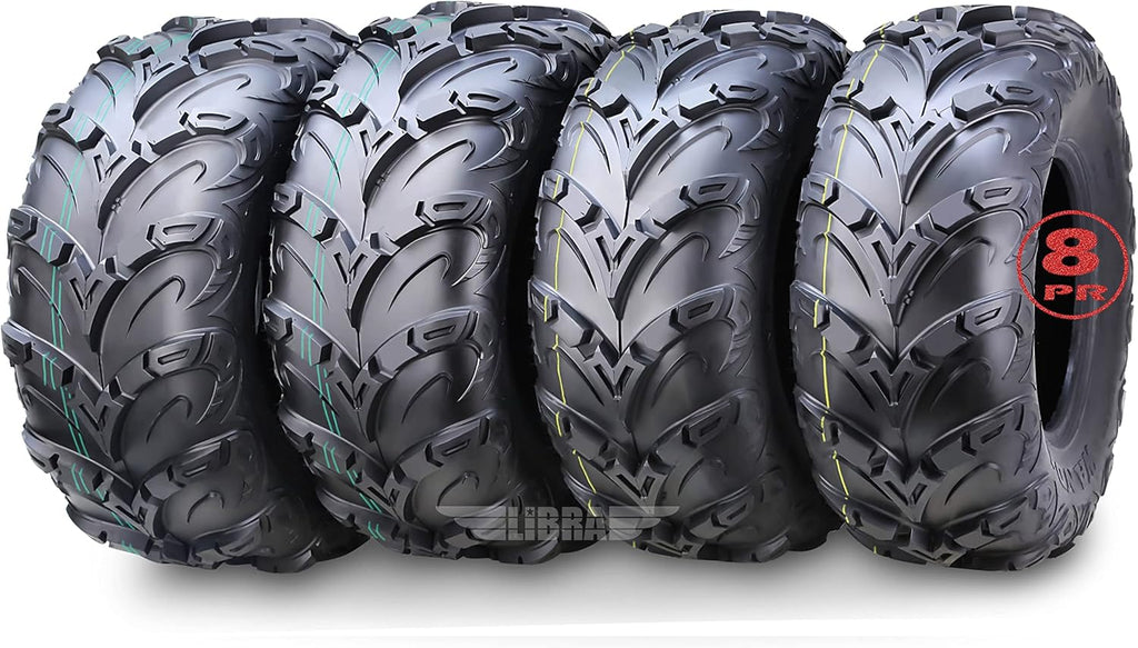 WANDA Set 4 Premium 8PR ATV UTV Tires 24X8-12 24x8x12 Front & 24x10-12 24x10x12 Rear