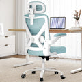 Office Chair - Ergonomic Office Chair with Back Support, Ergonomic Computer Chair - Home Office Desk Chairs, 400lbs Wide Seat Big and Tall Office Chairs with Headrest, Comfy Desk Chairs (Mint Green)