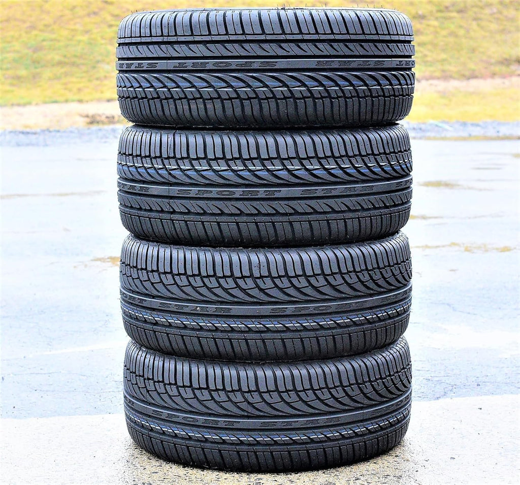 Set of 4 (FOUR) Fullway HP108 All-Season Passenger Car High Performance Radial Tires-205/50R17 205/50ZR17 205/50/17 205/50-17 93W Load Range XL 4-Ply BSW Black Side Wall UTQG 380AA