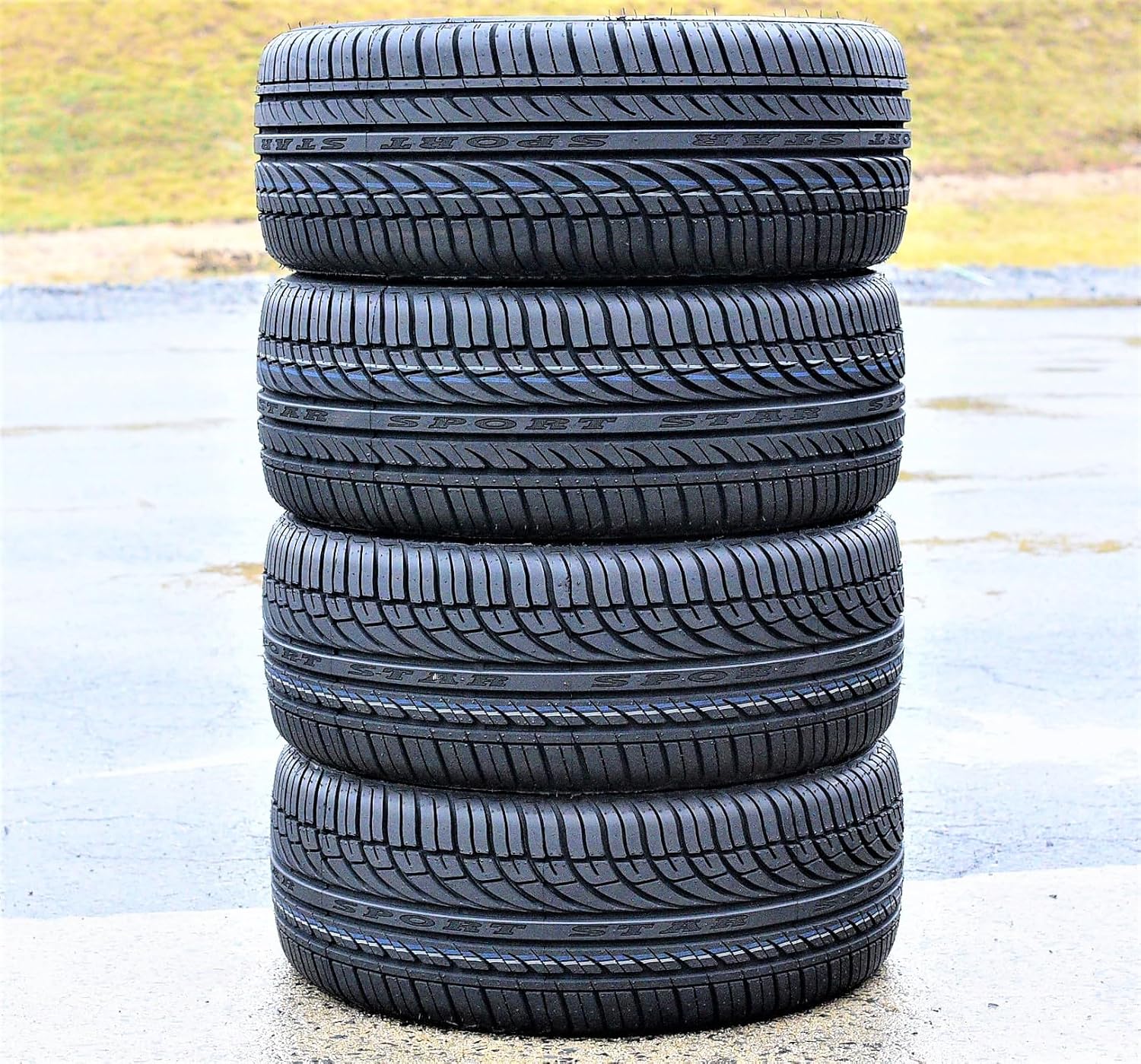 Set of 4 (FOUR) Fullway HP108 All-Season Passenger Car High Performance Radial Tires-205/50R17 205/50ZR17 205/50/17 205/50-17 93W Load Range XL 4-Ply BSW Black Side Wall UTQG 380AA
