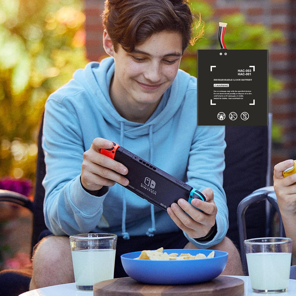 SHENMZ 4800mAh High-Capacity Nintendo Switch Battery Replacement for HAC-001 HAC-003 with Tool Kit