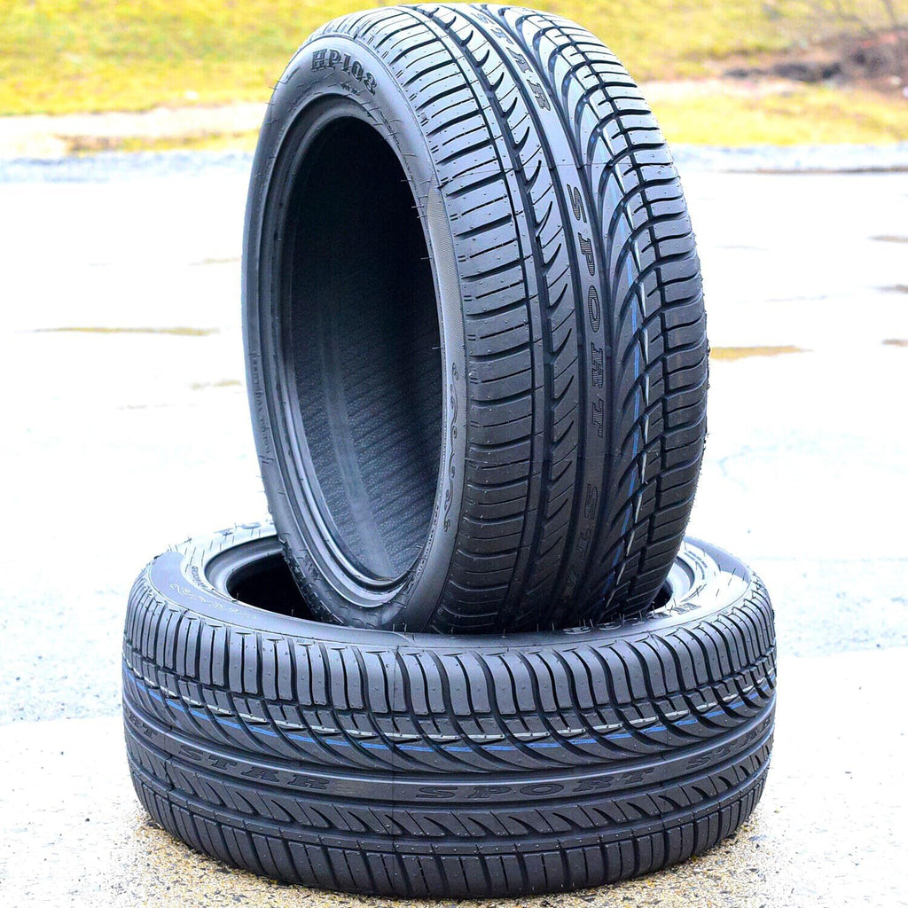 Set of 4 (FOUR) Fullway HP108 All-Season Truck/SUV High Performance Radial Tires-225/55R17 225/55ZR17 225/55/17 225/55-17 101W Load Range XL 4-Ply BSW Black Side Wall UTQG 380AA