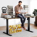 SIAGO Electric Standing Desk Adjustable - 48 x 24 Inch Sit Stand up Desk with 0.8 Inch Thick Tabletop - Adjustable Height Table with 3 Memory Preset, Cable Management for Home Office
