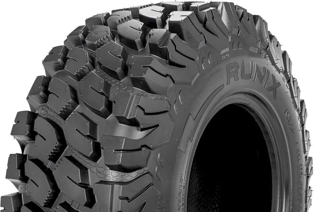 RUNIX ATV UTV Radial Tires, RUNIX TerraVance, 26X11R12, 26X11-12, Set of 2, Radial Tire, All Terrain, AT26X11R12, 6PR, Tubeless