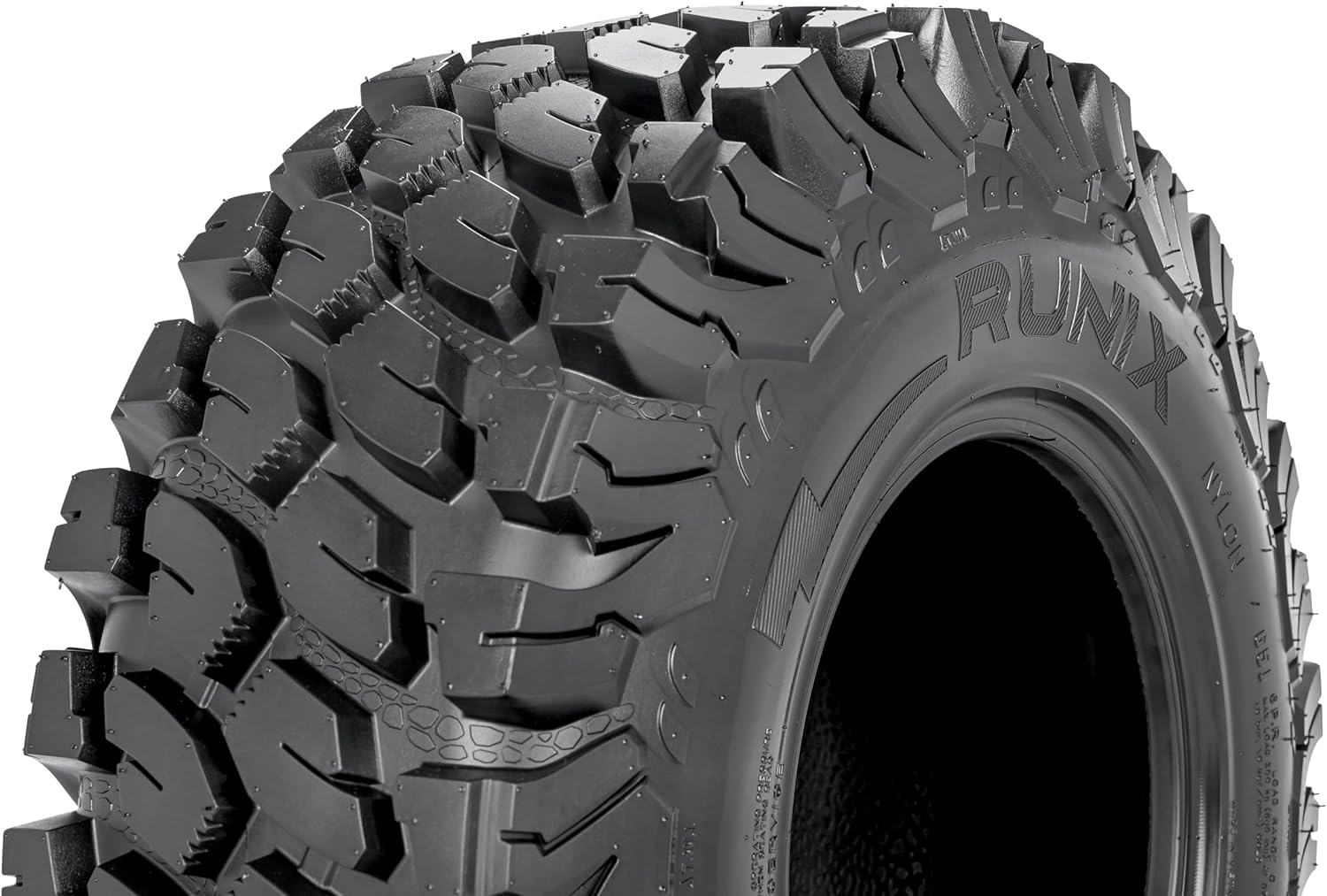 RUNIX ATV UTV Radial Tires, RUNIX TerraVance, 26X11R12, 26X11-12, Set of 2, Radial Tire, All Terrain, AT26X11R12, 6PR, Tubeless