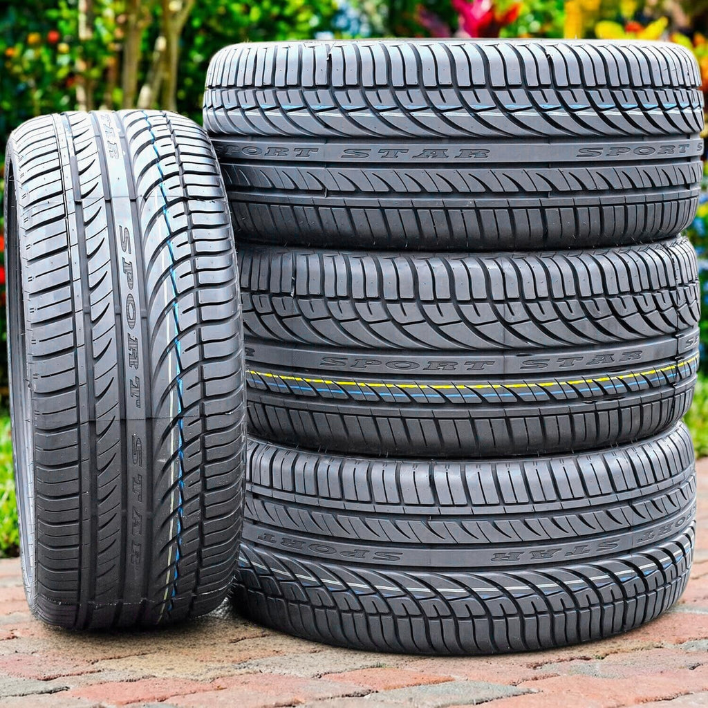 Set of 4 (FOUR) Fullway HP108 All-Season Truck/SUV High Performance Radial Tires-245/45R20 245/45ZR20 245/45/20 245/45-20 103W Load Range XL 4-Ply BSW Black Side Wall UTQG 380AA