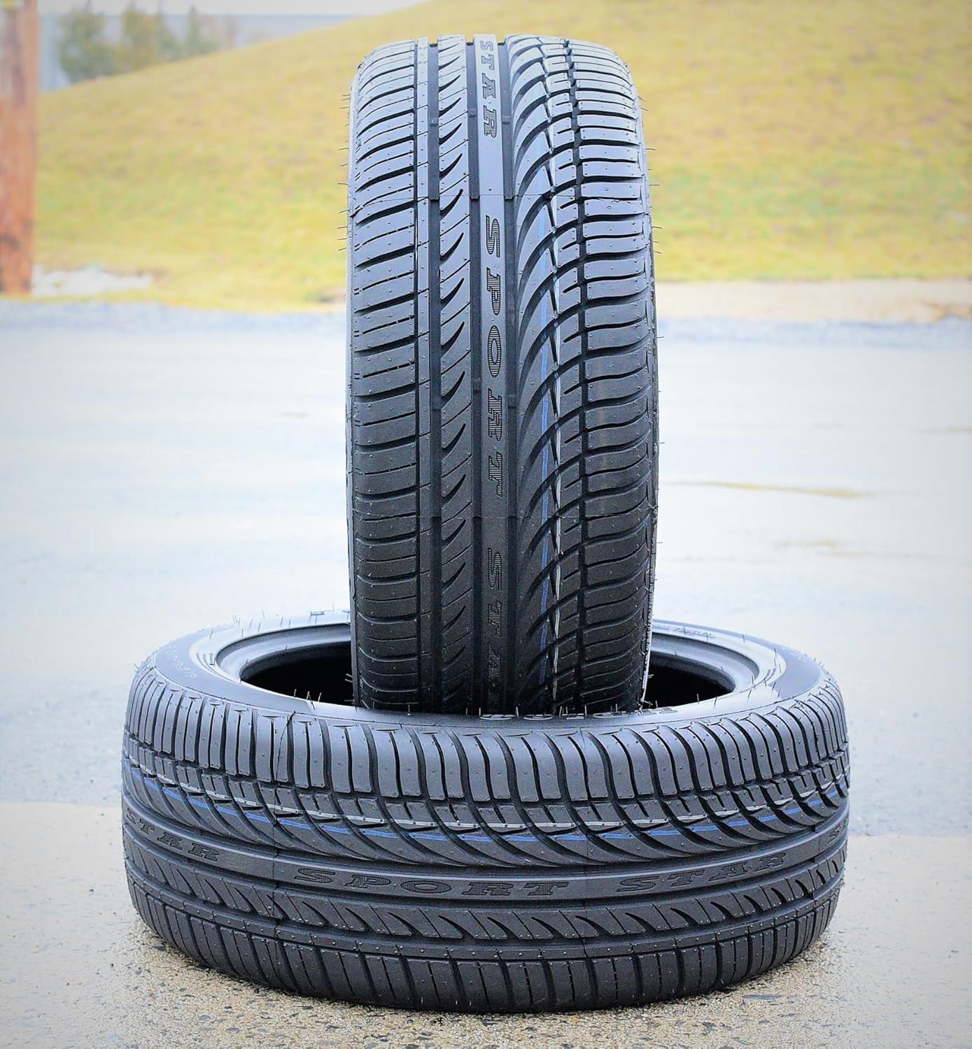Set of 4 (FOUR) Fullway HP108 All-Season Truck/SUV High Performance Radial Tires-225/55R17 225/55ZR17 225/55/17 225/55-17 101W Load Range XL 4-Ply BSW Black Side Wall UTQG 380AA