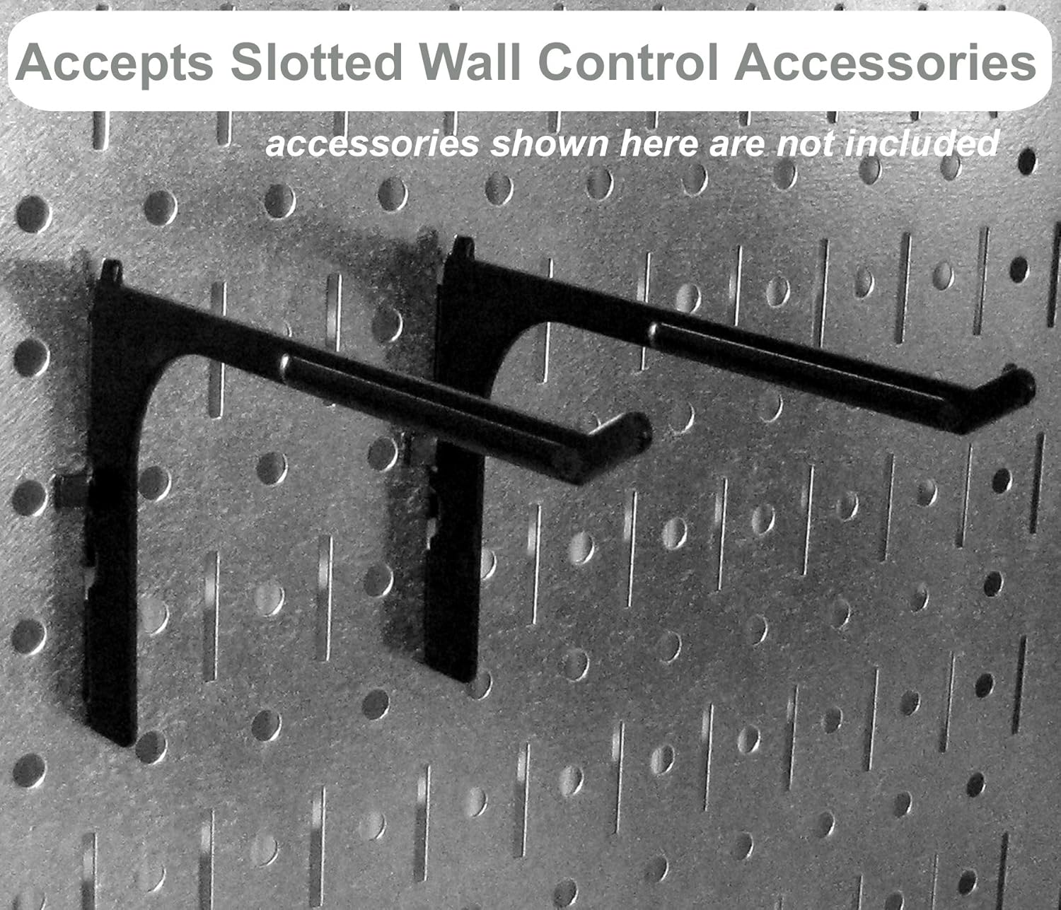 Wall Control Pegboard Organizer 4 ft. Metal Pegboard Standard Tool Storage Kit with Black Toolboard and Red Accessories