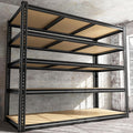 48" W Garage Shelving Heavy Duty 3080LBS Garage Storage Shelving, 5 Tier Adjustable Metal Shelving Unit Utility Rack Shelf for Warehouse, Pantry, Closet, Kitchen 72" H x 48" W x 24" D, Black,Gifts